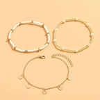 Kraftvolles Fußkettchen Set | Gemeinsam gegen Brustkrebs