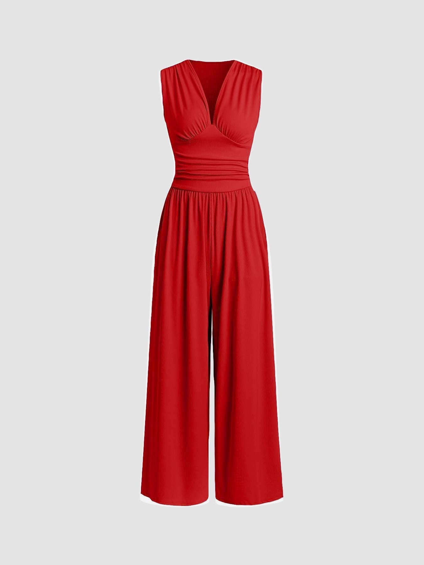 CHARITY – Schicker ärmelloser Jumpsuit mit weitem Bein