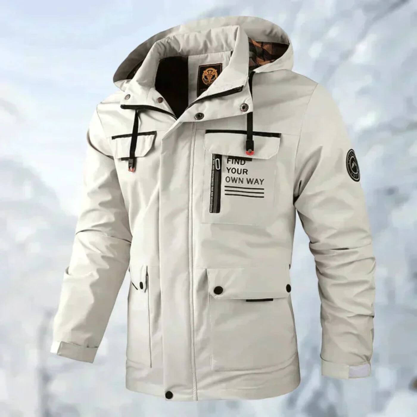 FYOW | Wasserdichte Herren Outdoorjacke für Herbst & Winter