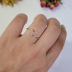 Minimalistischer Funkelnder Ring | Gemeinsam gegen Brustkrebs