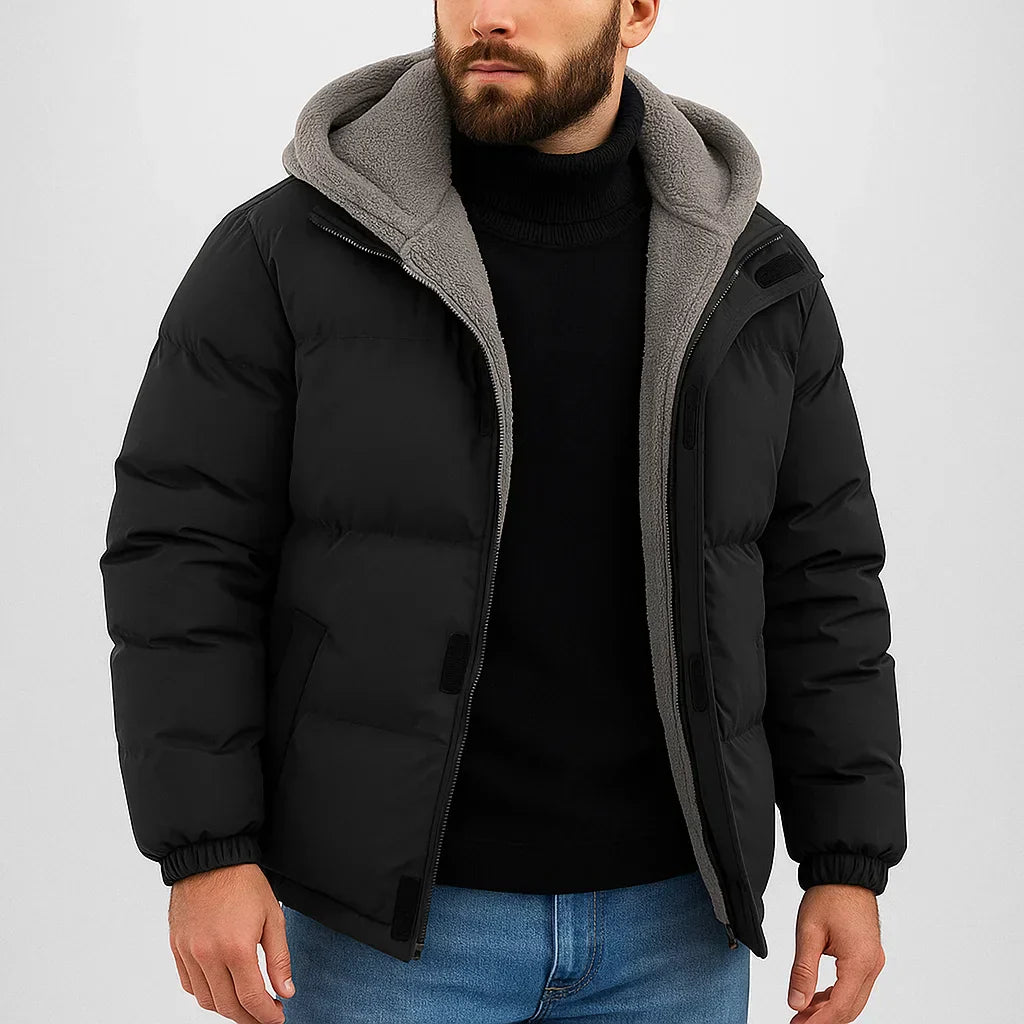 JAMES - Winterjacke aus Baumwollfleece