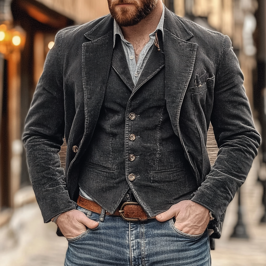Patricio – Klassischer Blazer mit Weste